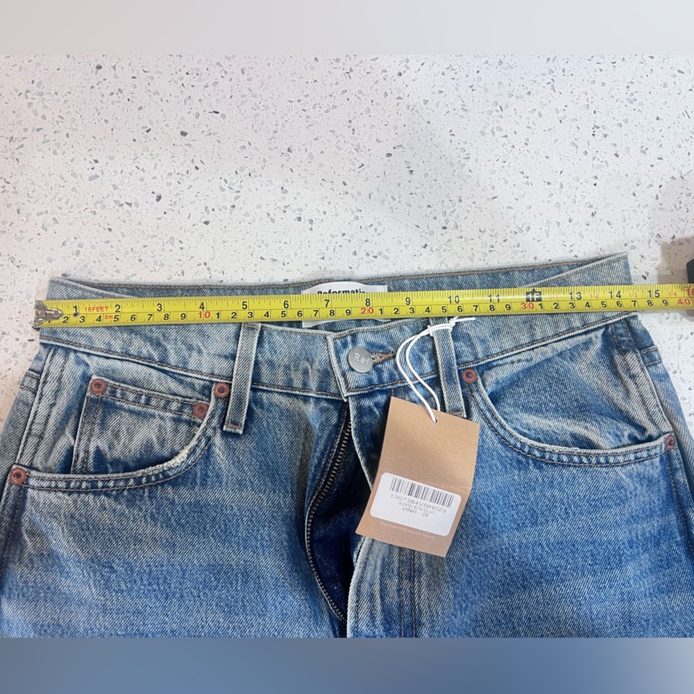 Reformation NWT Jeans Georgia retro high-rise flare Blue Jeans Women's size 29 - Picture 13 of 16